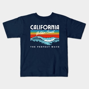 California Vintage 70s Retro Throwback Design Kids T-Shirt